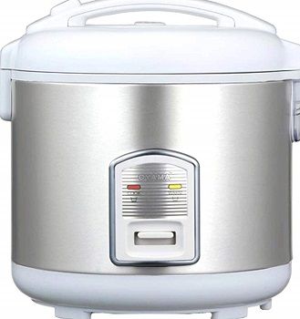 Oyama CFS-F12W 7 Cup Rice Cooker, Stainless White