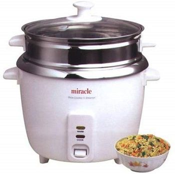 Miracle Exclusives Stainless Steel Rice Cooker